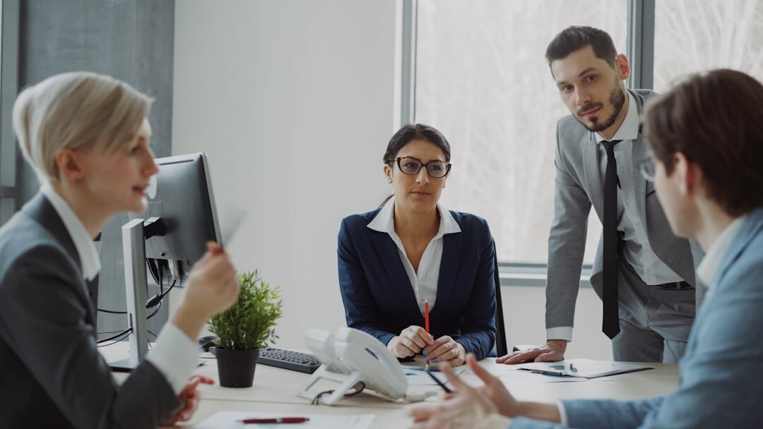 professional team meeting discussion
